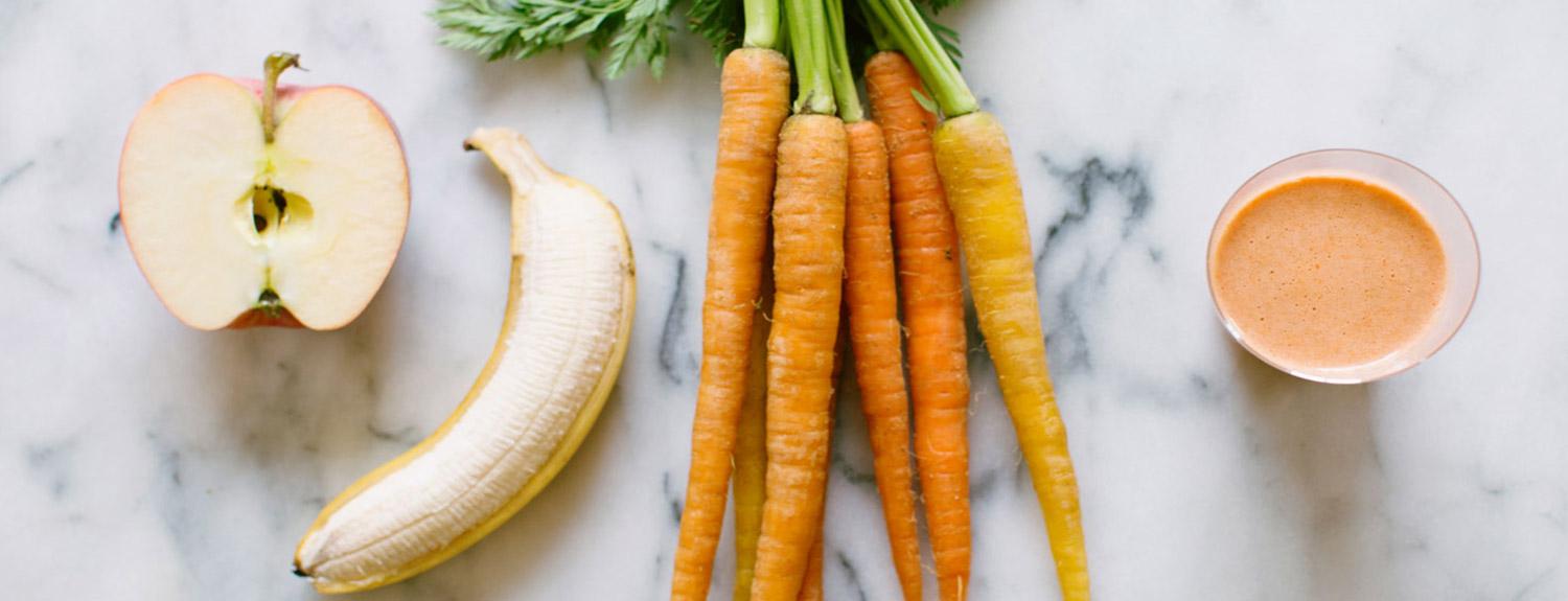 carrot and banana juice